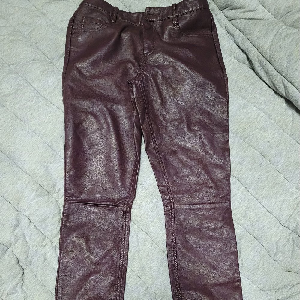 Women's size 4 Faux Leather Pants